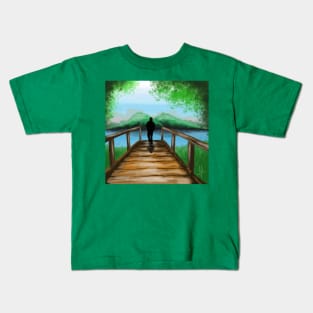 Alone in Nature Kids T-Shirt